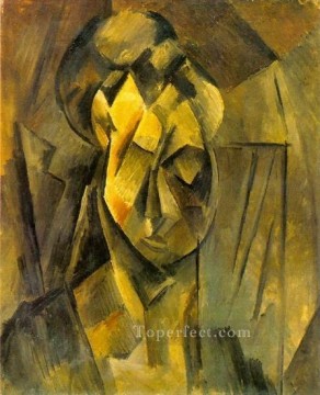 パブロ・ピカソ Painting - 女性の頭 フェルナンデ 1909年 パブロ・ピカソ